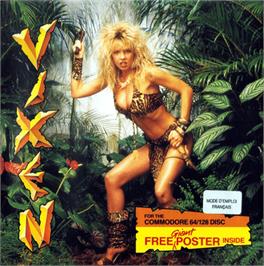 Box cover for Vixen on the Commodore 64.