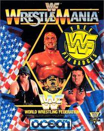 Box cover for WWF Wrestlemania on the Commodore 64.