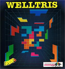 Box cover for Welltris on the Commodore 64.