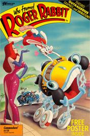 Box cover for Who Framed Roger Rabbit on the Commodore 64.