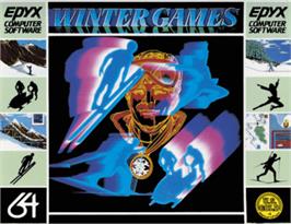 Box cover for Winter Games on the Commodore 64.
