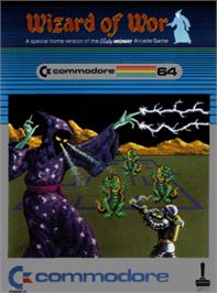 Box cover for Wizard of Wor on the Commodore 64.