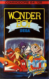 Box cover for Wonder Boy on the Commodore 64.