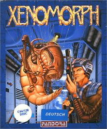 Box cover for Xenomorph on the Commodore 64.