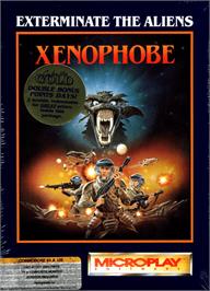 Box cover for Xenophobe on the Commodore 64.
