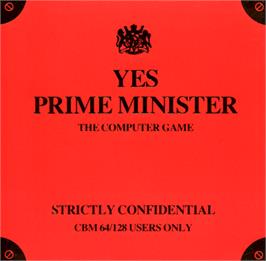 Box cover for Yes, Prime Minister on the Commodore 64.