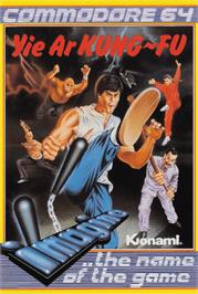Box cover for Yie Ar Kung-Fu on the Commodore 64.