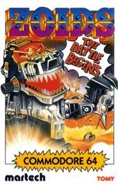 Box cover for Zoids on the Commodore 64.