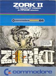 Box cover for Zork II - The Wizard of Frobozz on the Commodore 64.