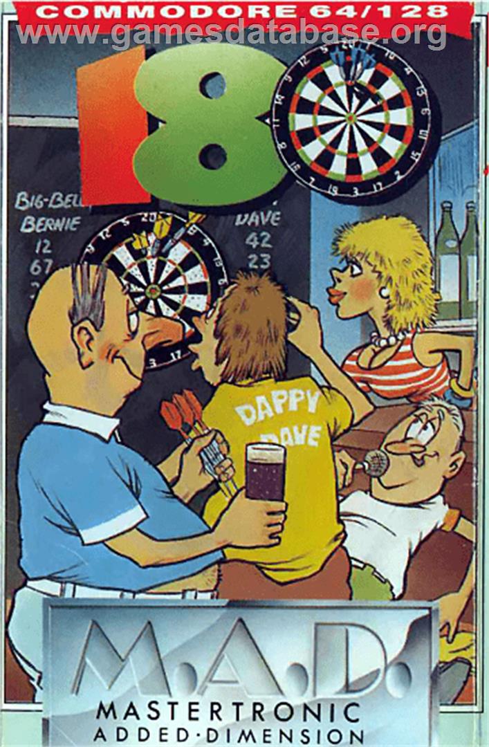 180! Pub Darts - Commodore 64 - Artwork - Box