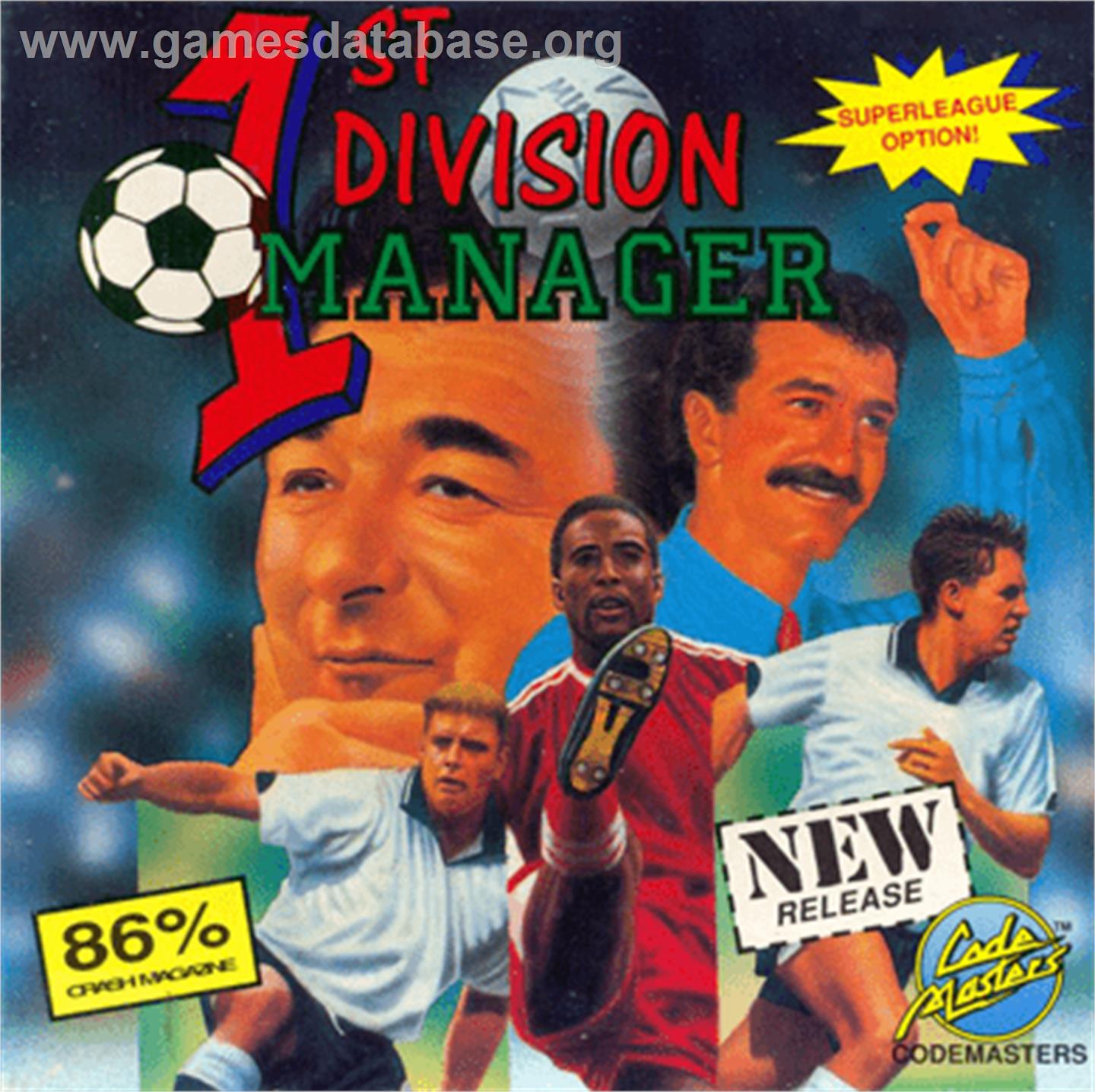 1st Division Manager - Commodore 64 - Artwork - Box