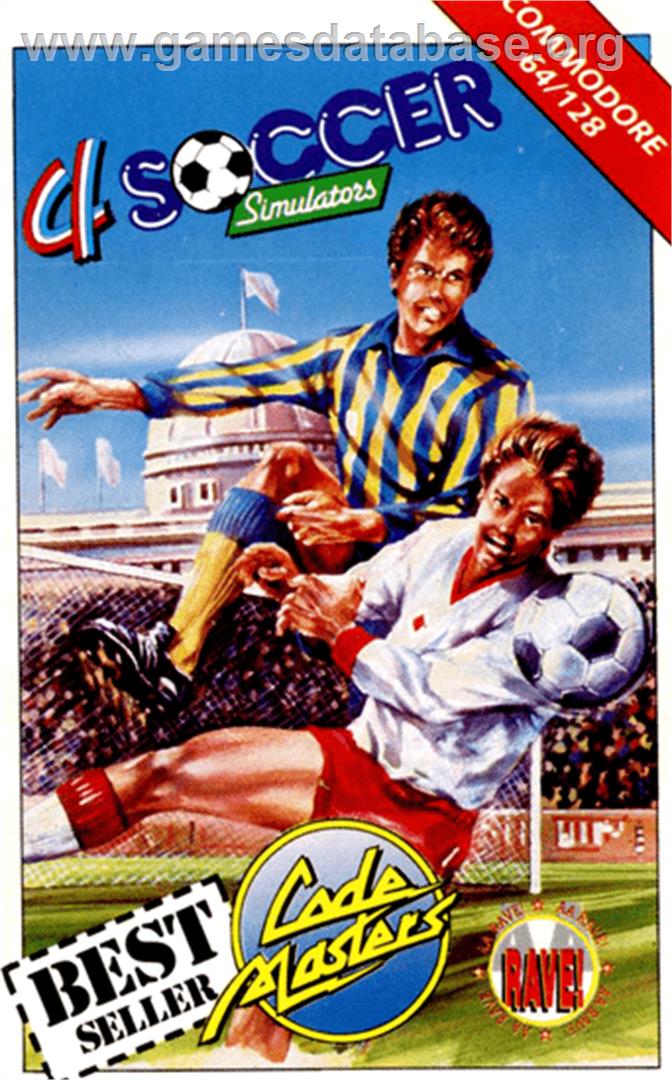 4 Soccer Simulators - Commodore 64 - Artwork - Box