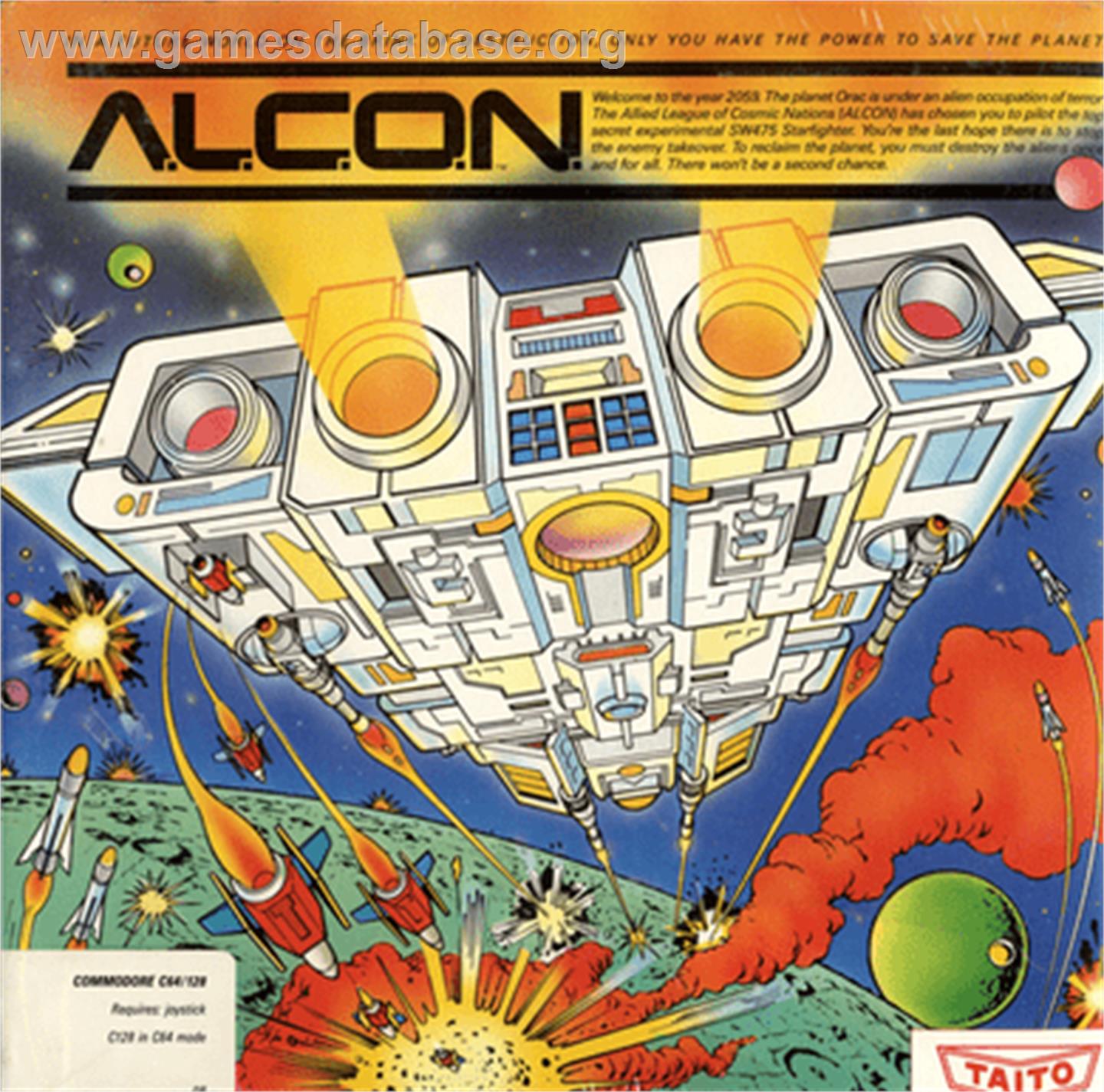 A.L.C.O.N. - Commodore 64 - Artwork - Box