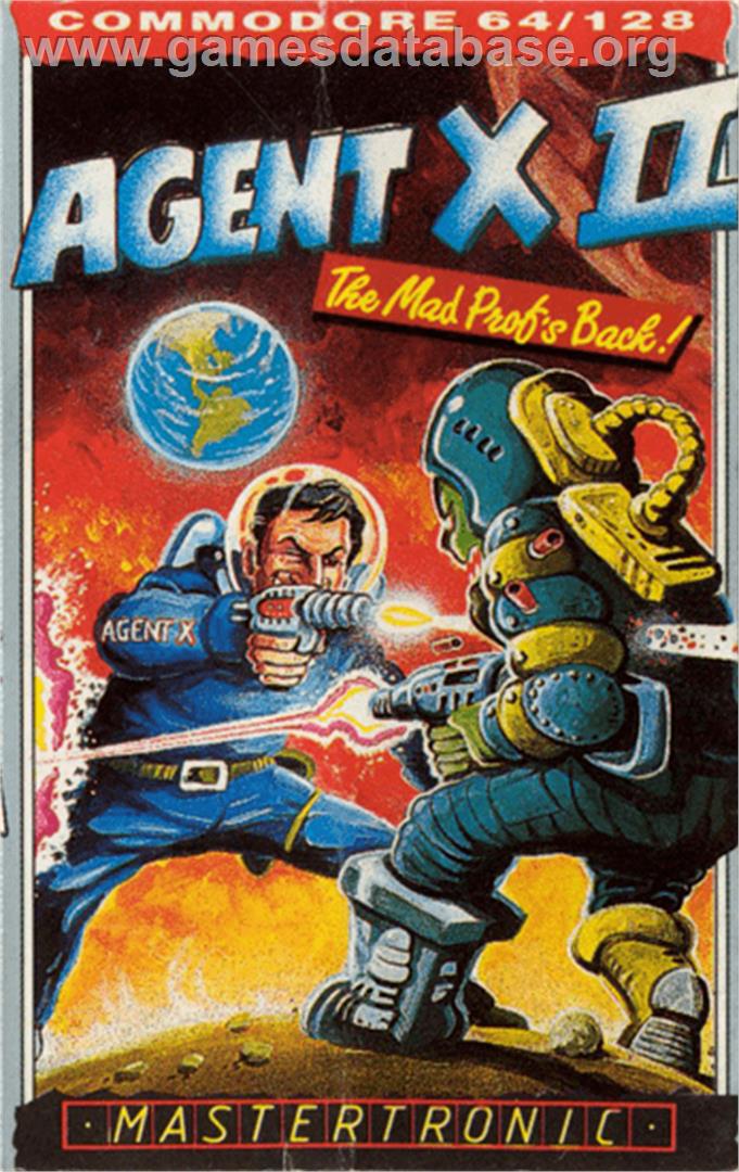 Agent X II: The Mad Prof's Back! - Commodore 64 - Artwork - Box