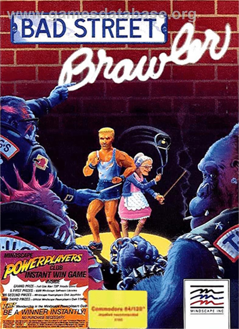 Bad Street Brawler - Commodore 64 - Artwork - Box