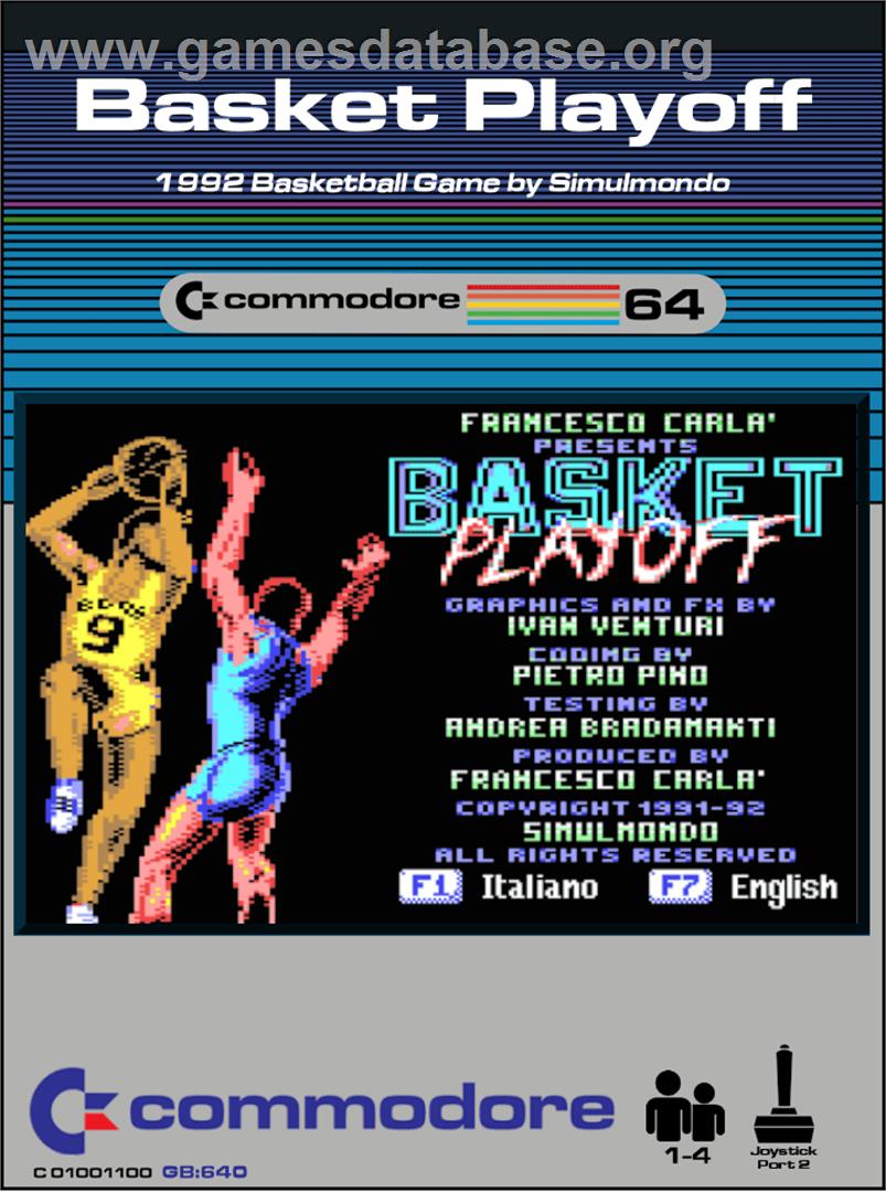 Basket Playoff - Commodore 64 - Artwork - Box