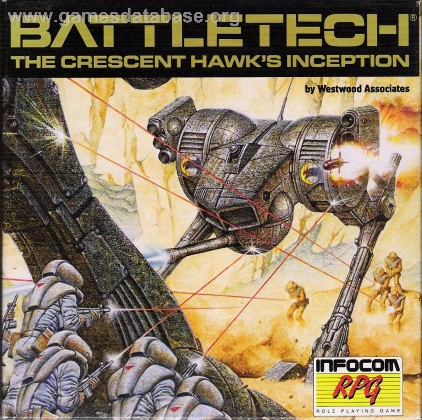 BattleTech: The Crescent Hawk's Inception - Commodore 64 - Artwork - Box