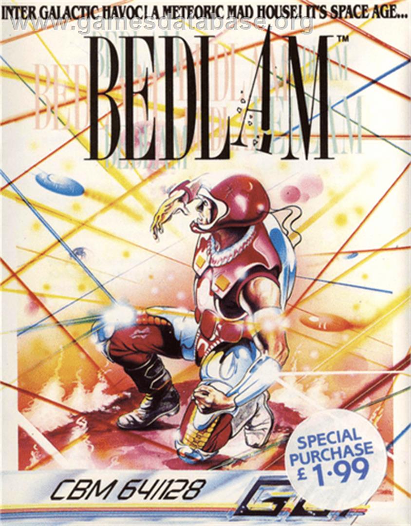 Bedlam - Commodore 64 - Artwork - Box