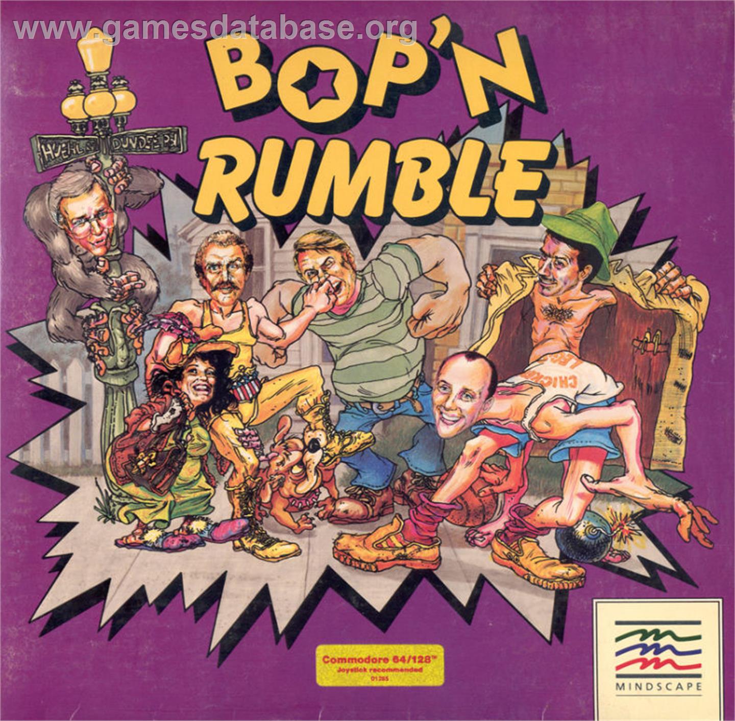 Bop'N Wrestle - Commodore 64 - Artwork - Box