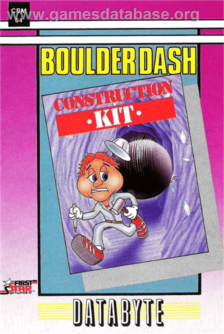 Boulder Dash Construction Kit - Commodore 64 - Artwork - Box