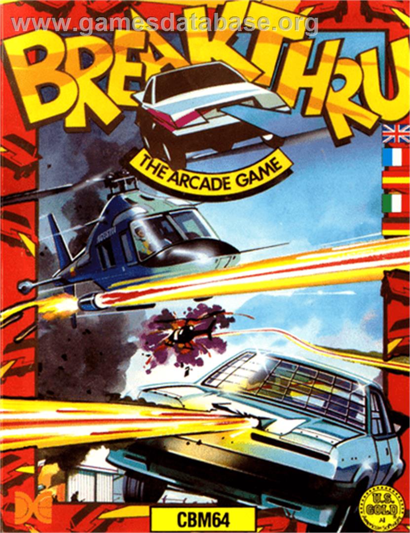 Breakthru - Commodore 64 - Artwork - Box
