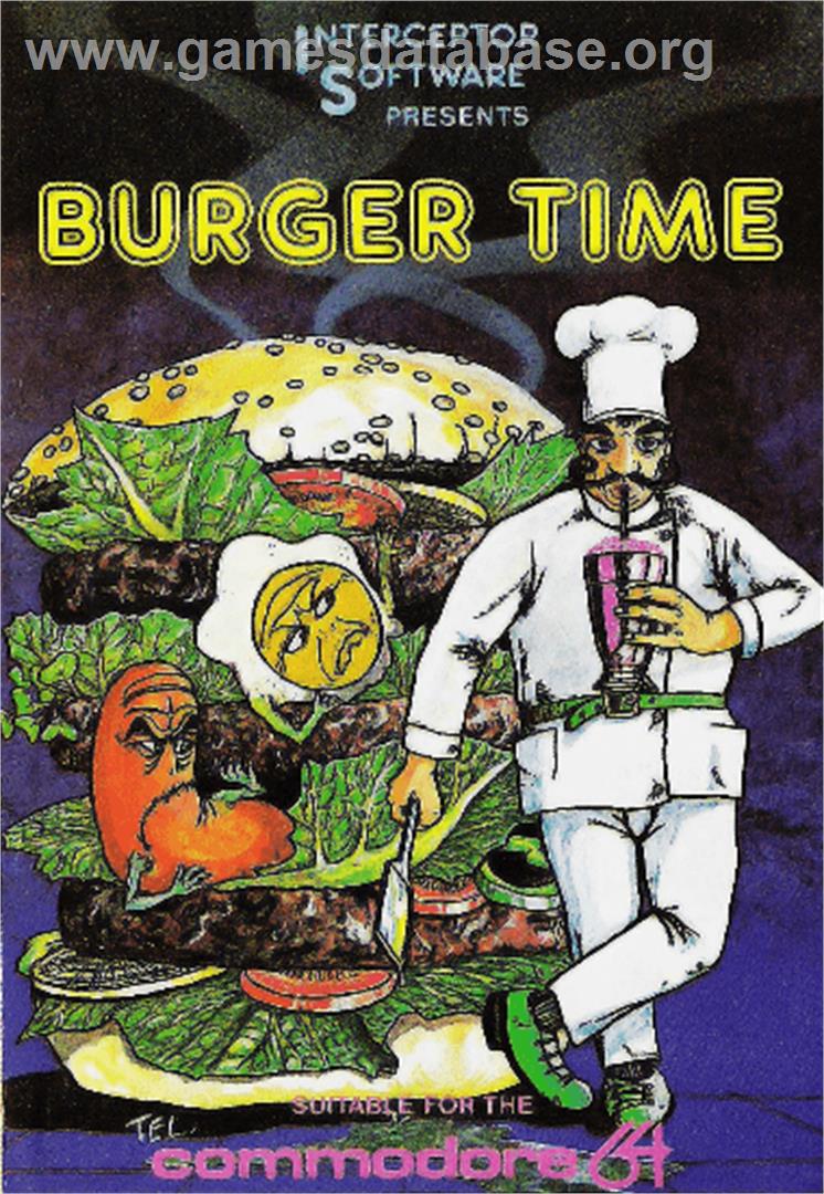 BurgerTime - Commodore 64 - Artwork - Box