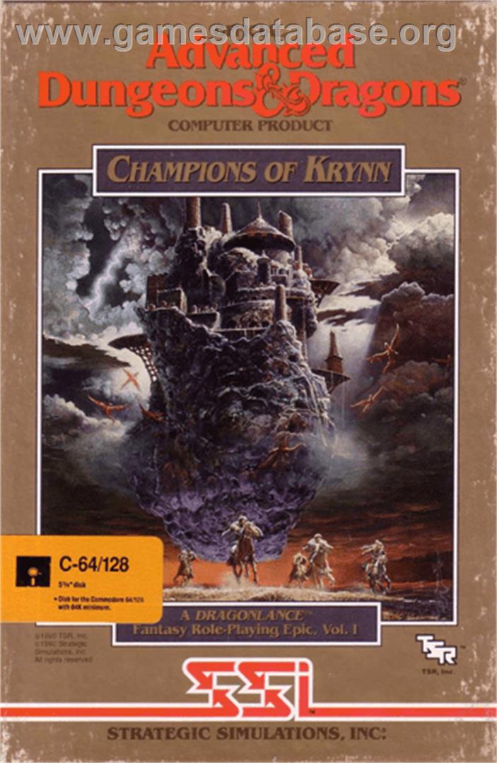 Champions of Krynn - Commodore 64 - Artwork - Box