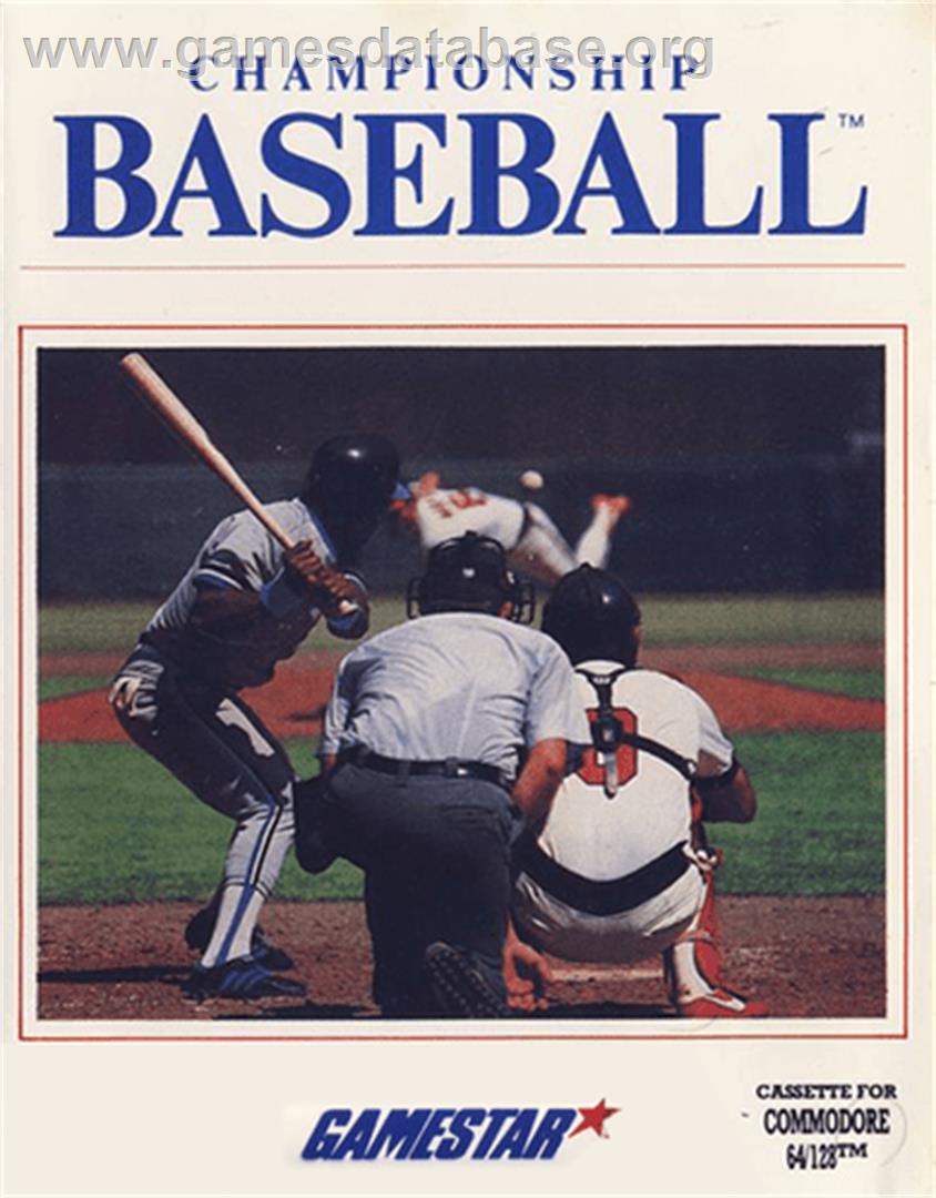 Championship Baseball - Commodore 64 - Artwork - Box