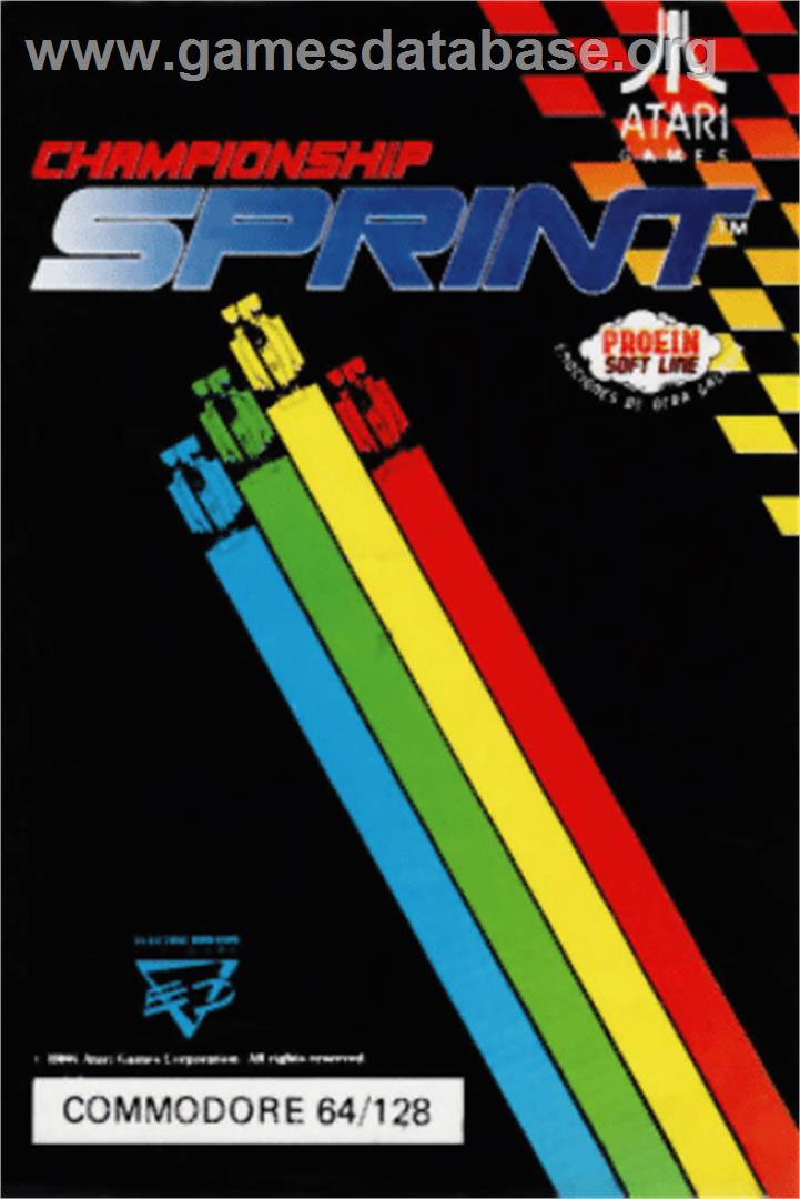 Championship Sprint - Commodore 64 - Artwork - Box