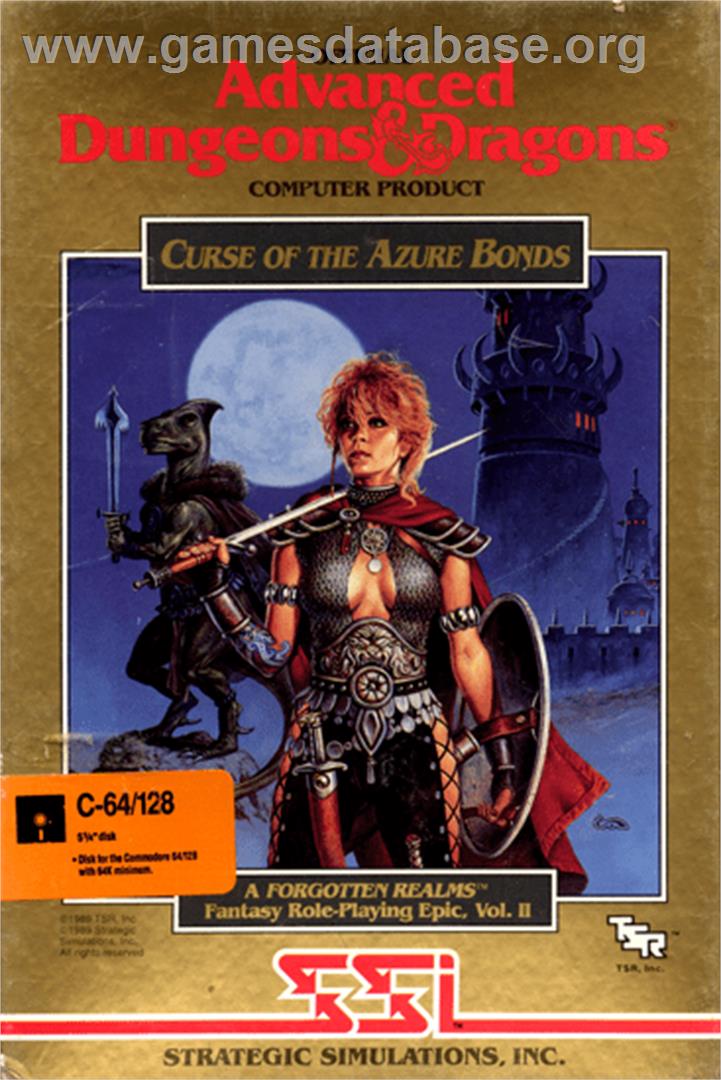Curse of the Azure Bonds - Commodore 64 - Artwork - Box