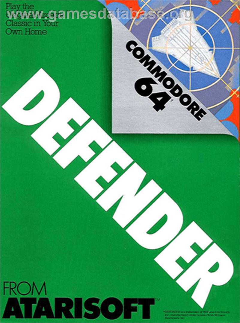 Defender - Commodore 64 - Artwork - Box