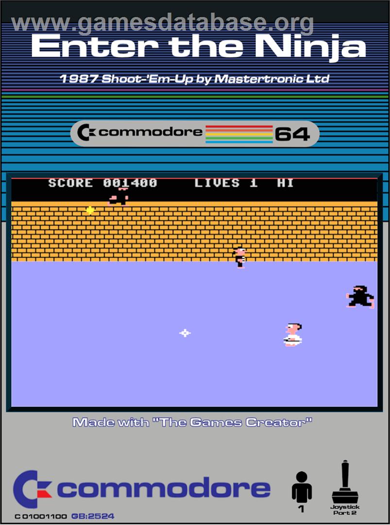 Enter the Ninja - Commodore 64 - Artwork - Box
