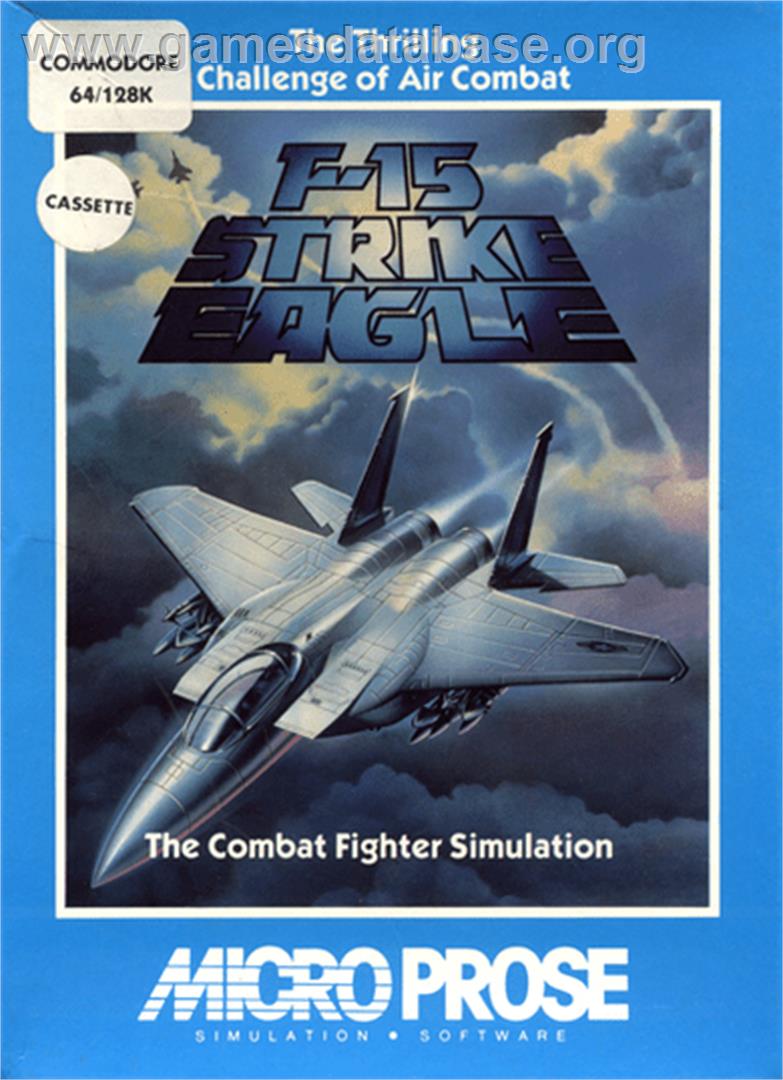 F-15 Strike Eagle - Commodore 64 - Artwork - Box