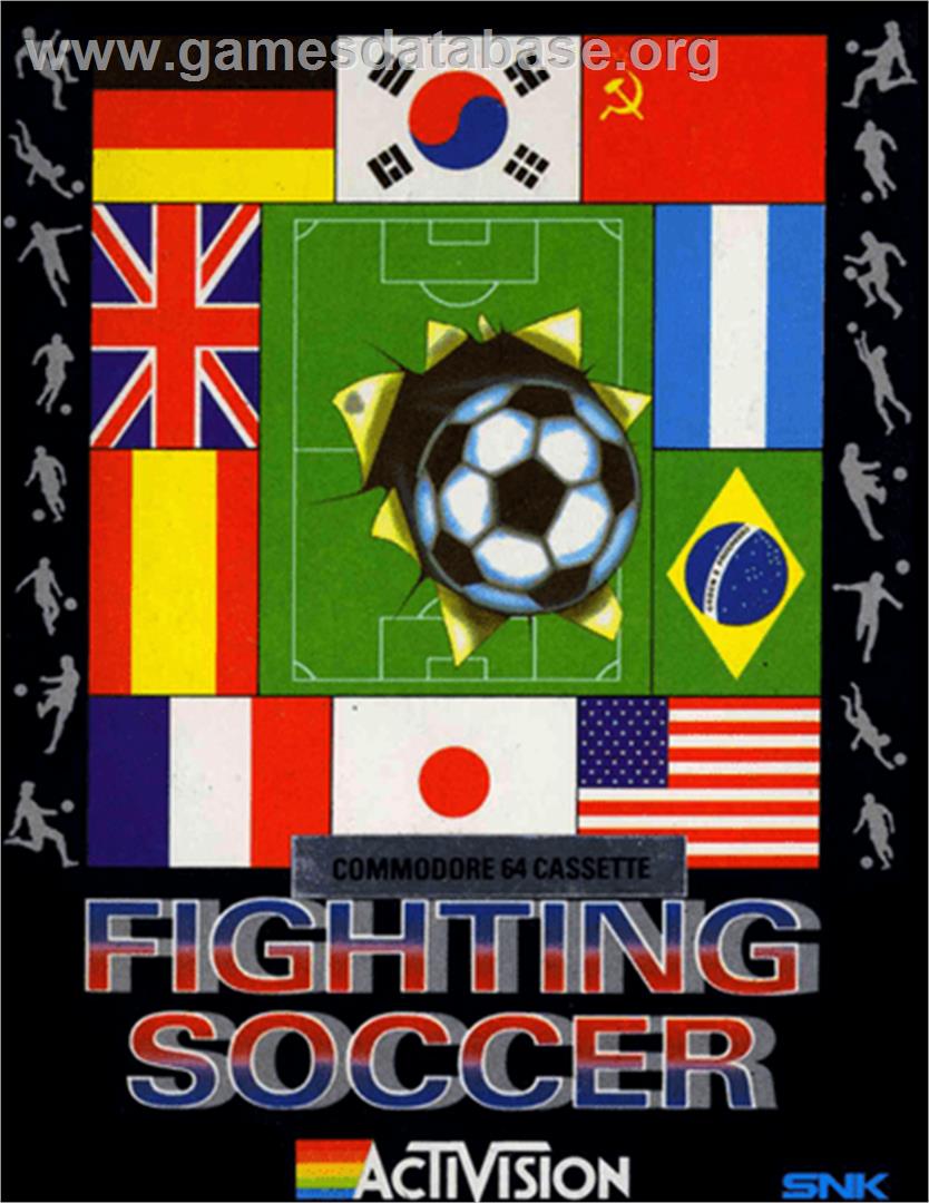 Fighting Soccer - Commodore 64 - Artwork - Box