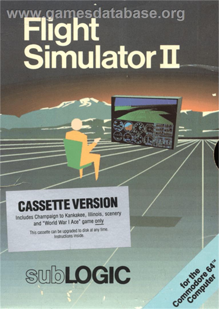 Flight Simulator II - Commodore 64 - Artwork - Box