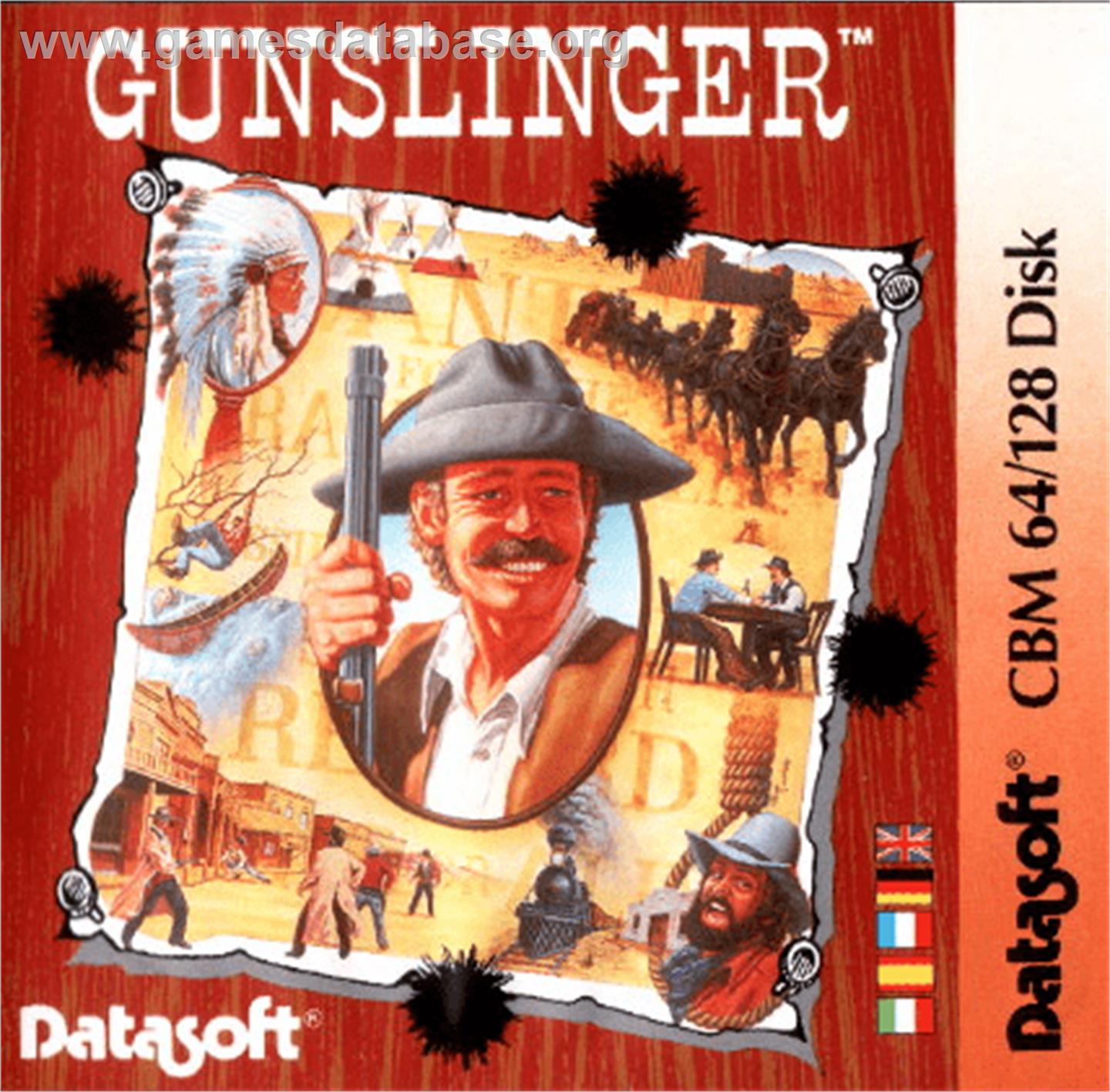 Gunslinger - Commodore 64 - Artwork - Box