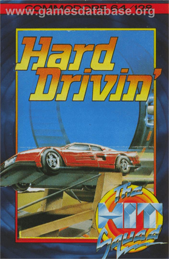 Hard Drivin' - Commodore 64 - Artwork - Box