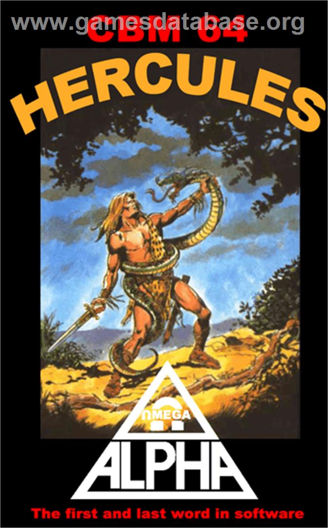 Hercules: Slayer of the Damned - Commodore 64 - Artwork - Box
