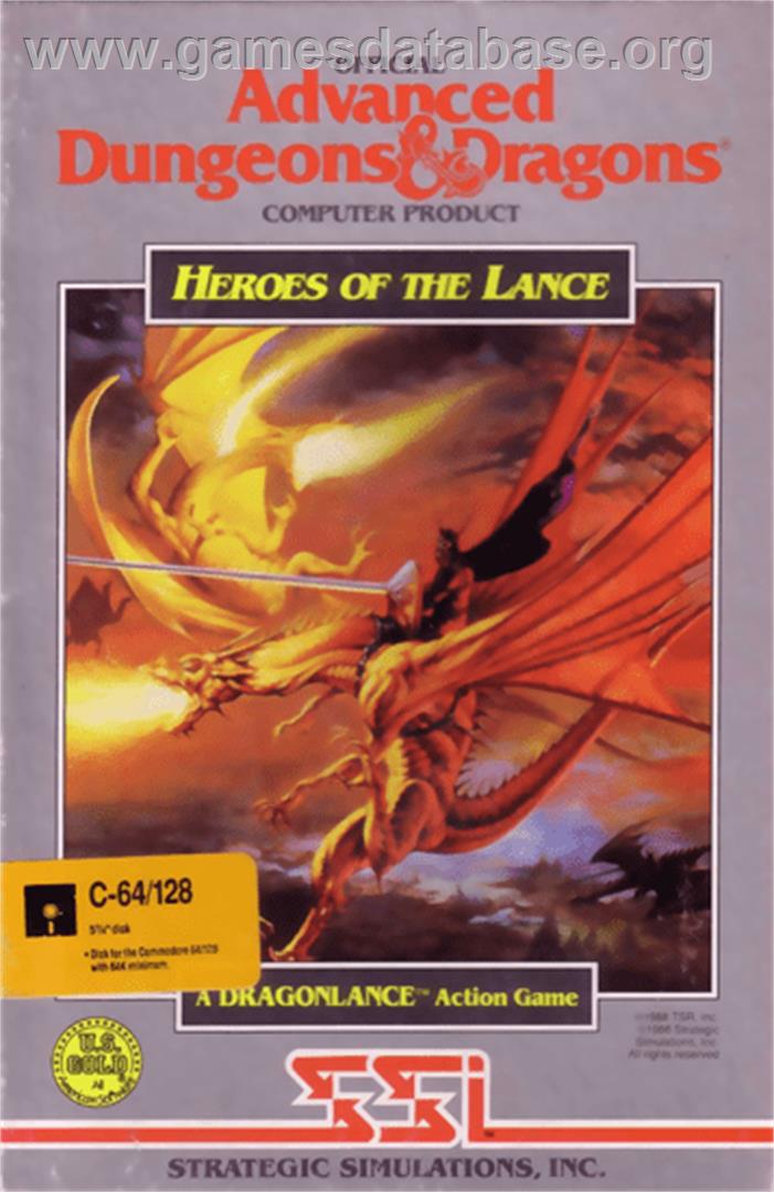 Heroes of the Lance - Commodore 64 - Artwork - Box