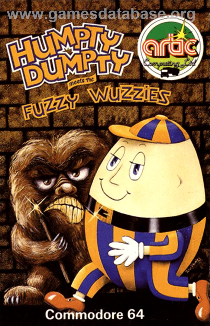 Humpty Dumpty meets the Fuzzy Wuzzies - Commodore 64 - Artwork - Box