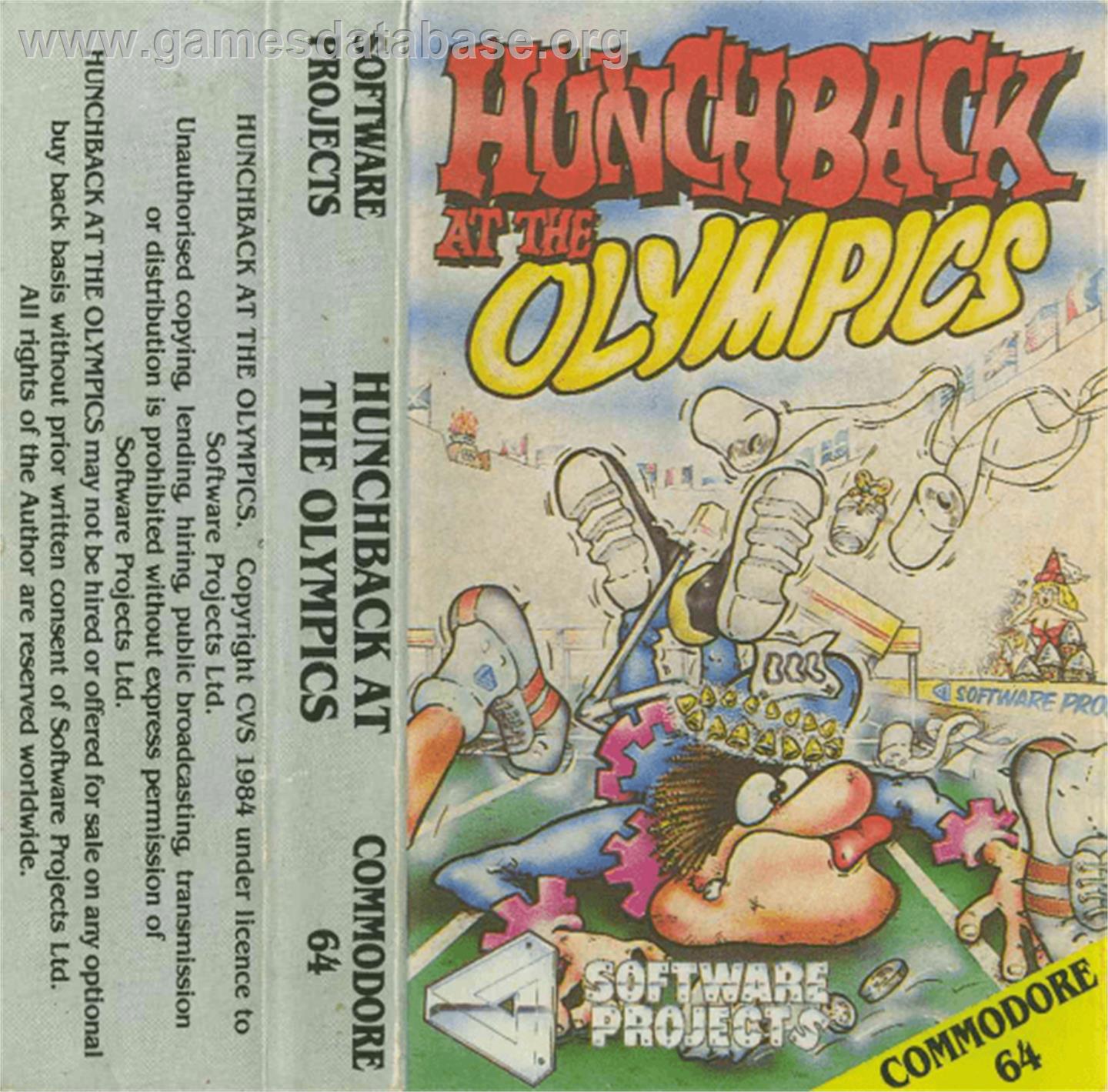 Hunchback at the Olympics - Commodore 64 - Artwork - Box