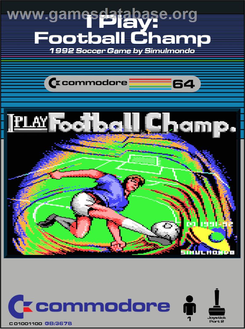 I Play: Football Champ. - Commodore 64 - Artwork - Box
