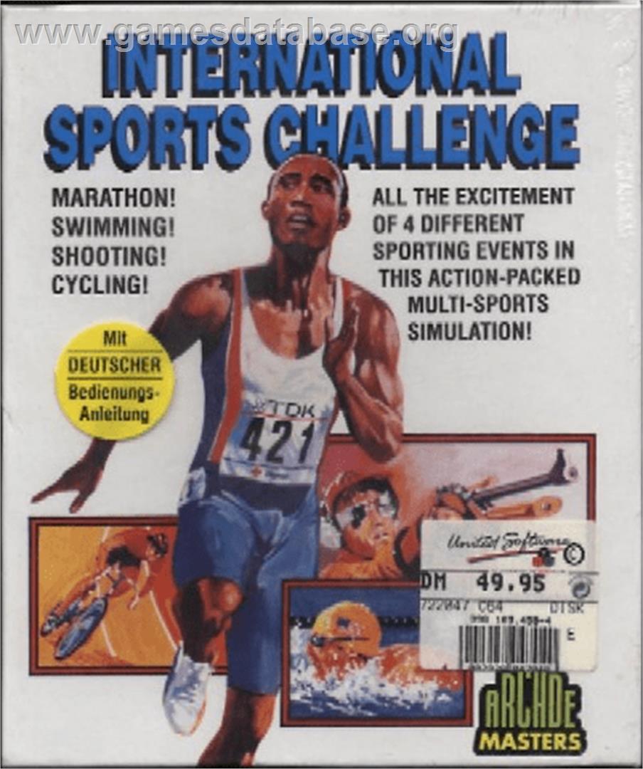 International Sports Challenge - Commodore 64 - Artwork - Box
