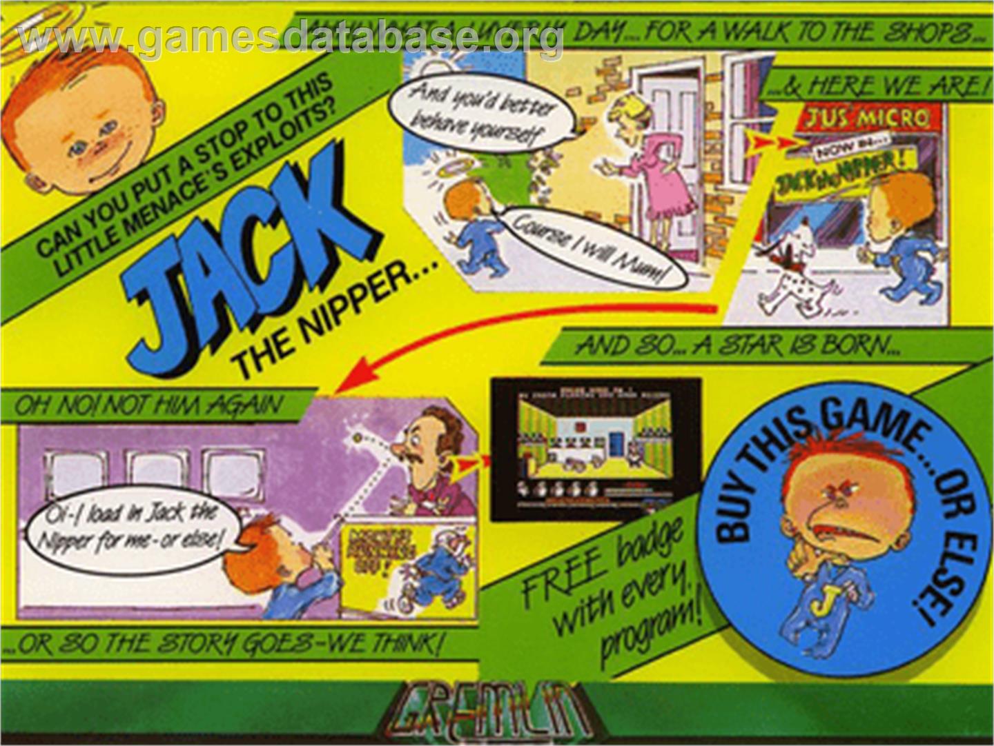 Jack the Nipper - Commodore 64 - Artwork - Box