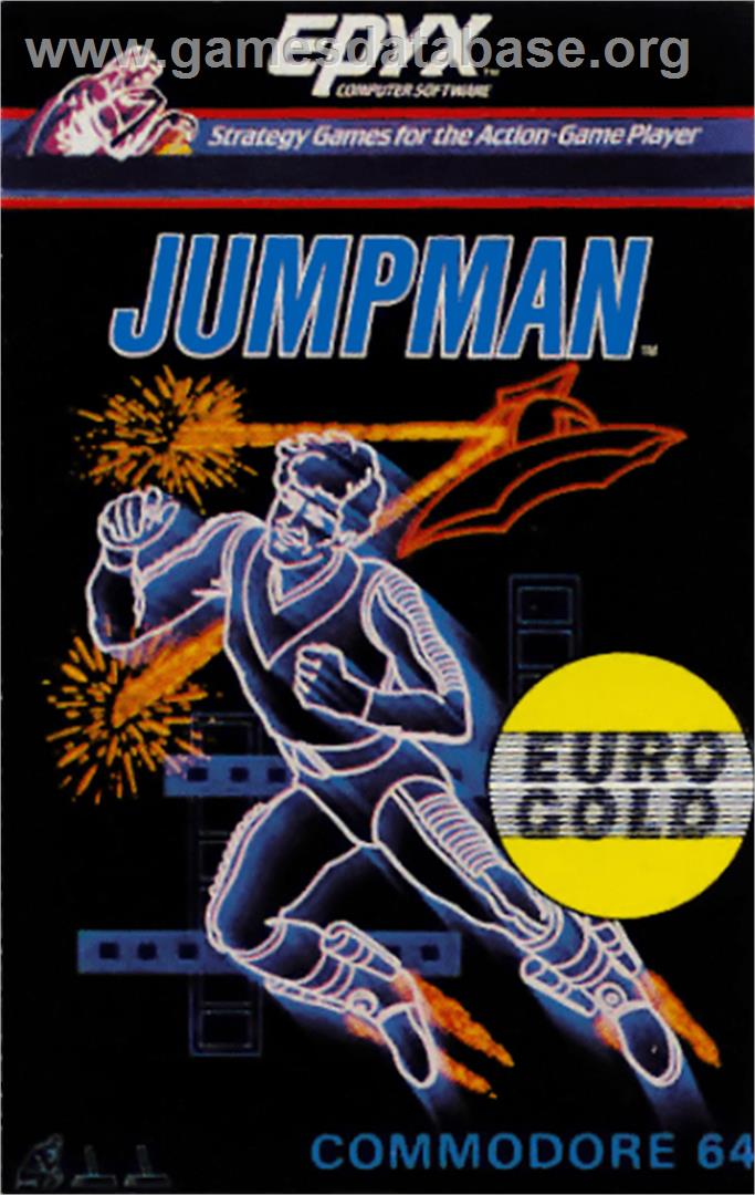 Jumpman - Commodore 64 - Artwork - Box