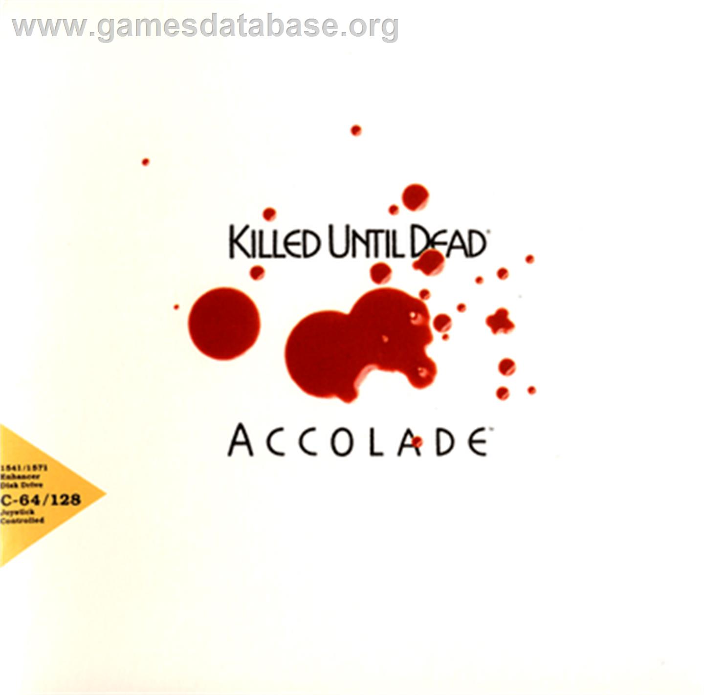 Killed Until Dead - Commodore 64 - Artwork - Box
