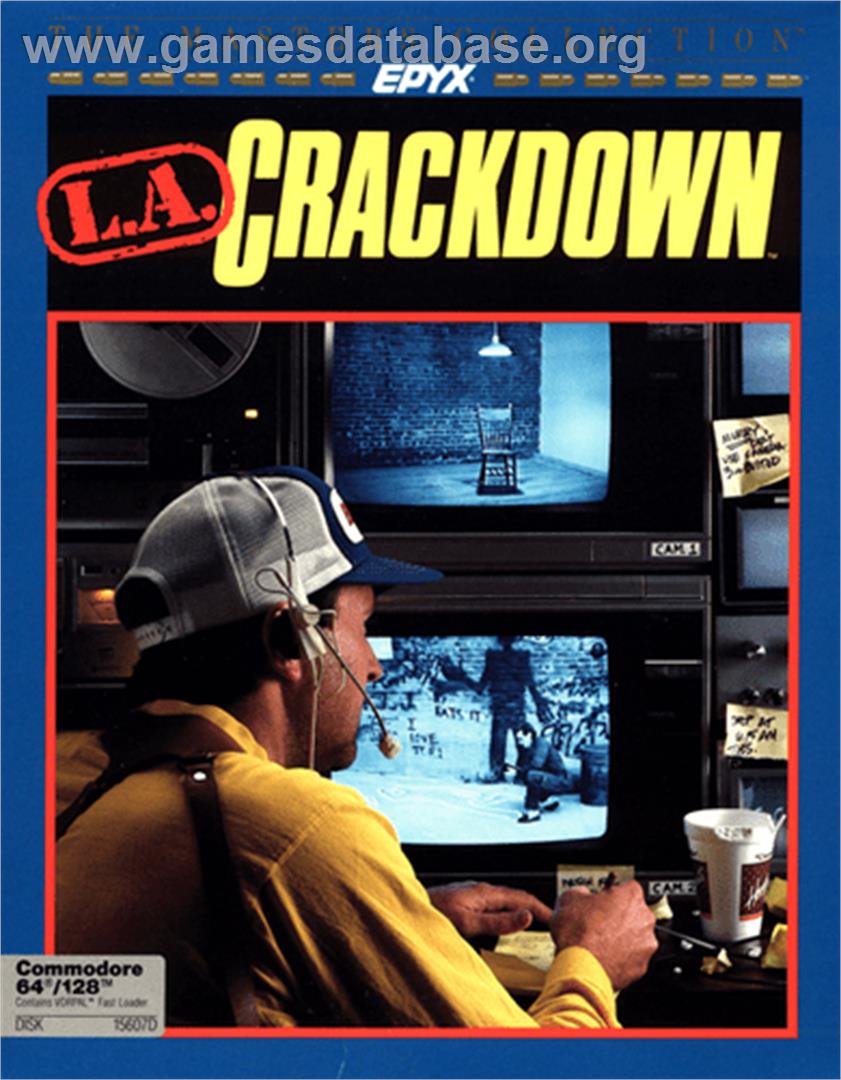L.A. Crackdown - Commodore 64 - Artwork - Box
