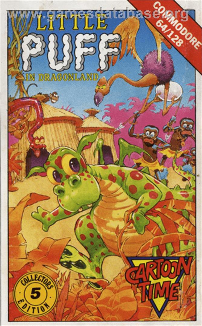 Little Puff in Dragonland - Commodore 64 - Artwork - Box