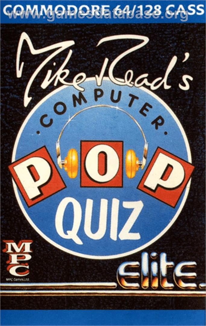 Mike Read's Computer Pop Quiz - Commodore 64 - Artwork - Box