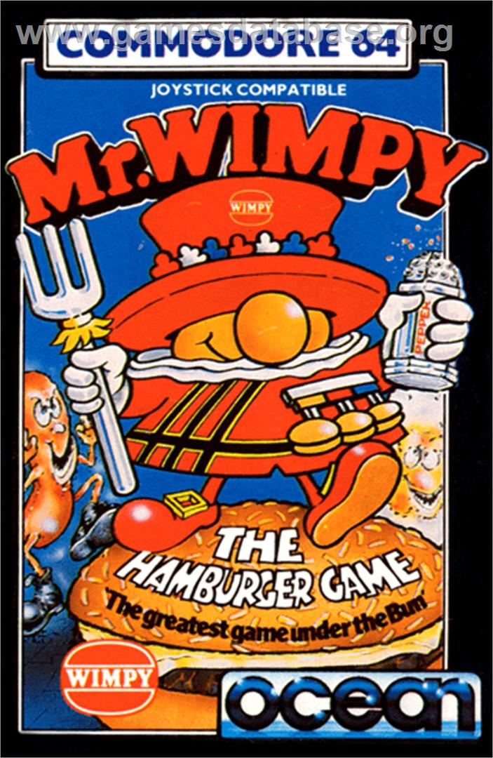 Mr. Wimpy: The Hamburger Game - Commodore 64 - Artwork - Box